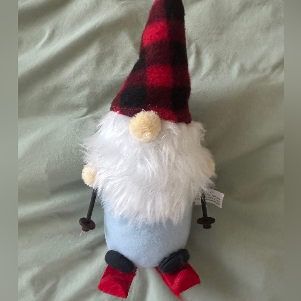Plaid Hat Holiday Gnome Plush